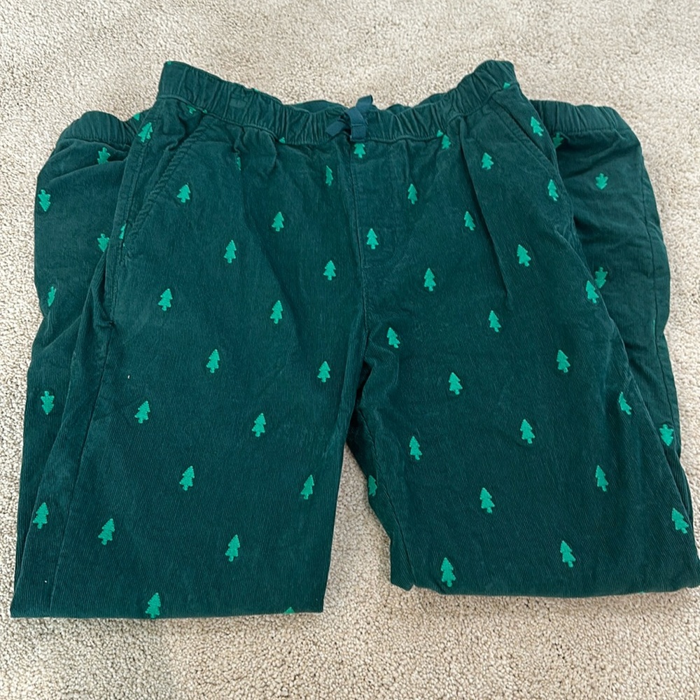 Hanna Anderson Green tree Corduroy Pants, size US 8